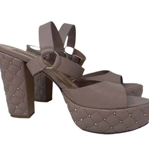 Valentino Garavani blush quilted leather Platform Heels Sz- 40 - Picture 1 of 5